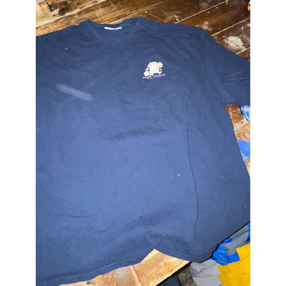 Simply Southern Alabama State Floral Graphic T-Shirt Navy Blue XXL